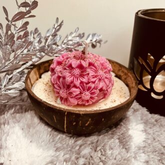 Flower Coconut Shell Candle