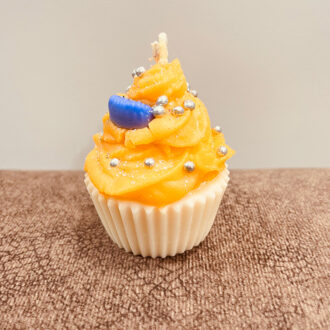 Peach Cupcake Candle