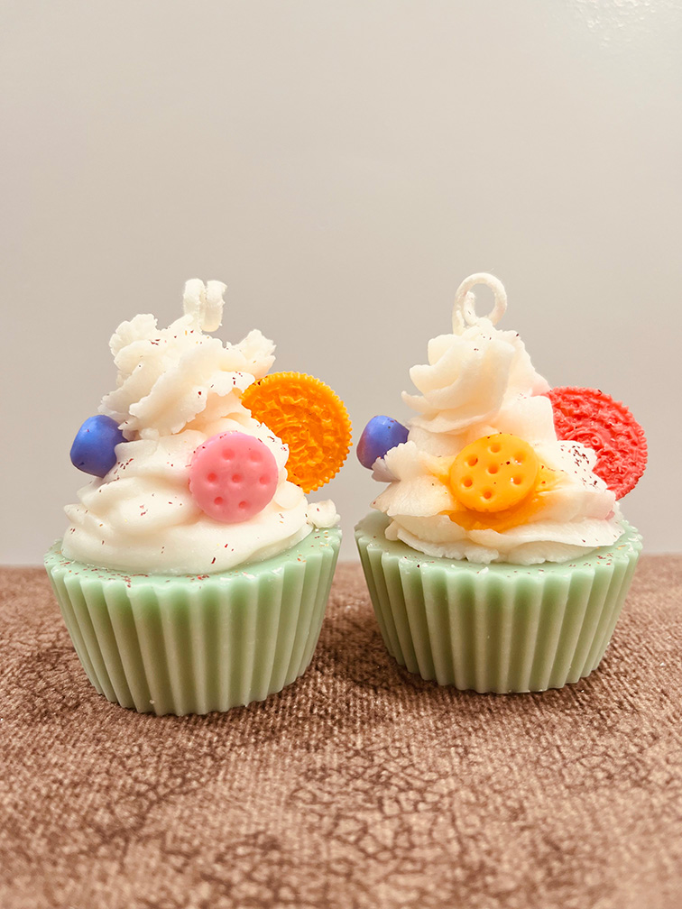 Cupcake Candle - Green Apple - Image 2