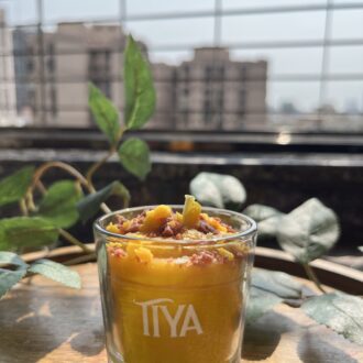 Mango Lassi Coconut Shot Dessert Candle