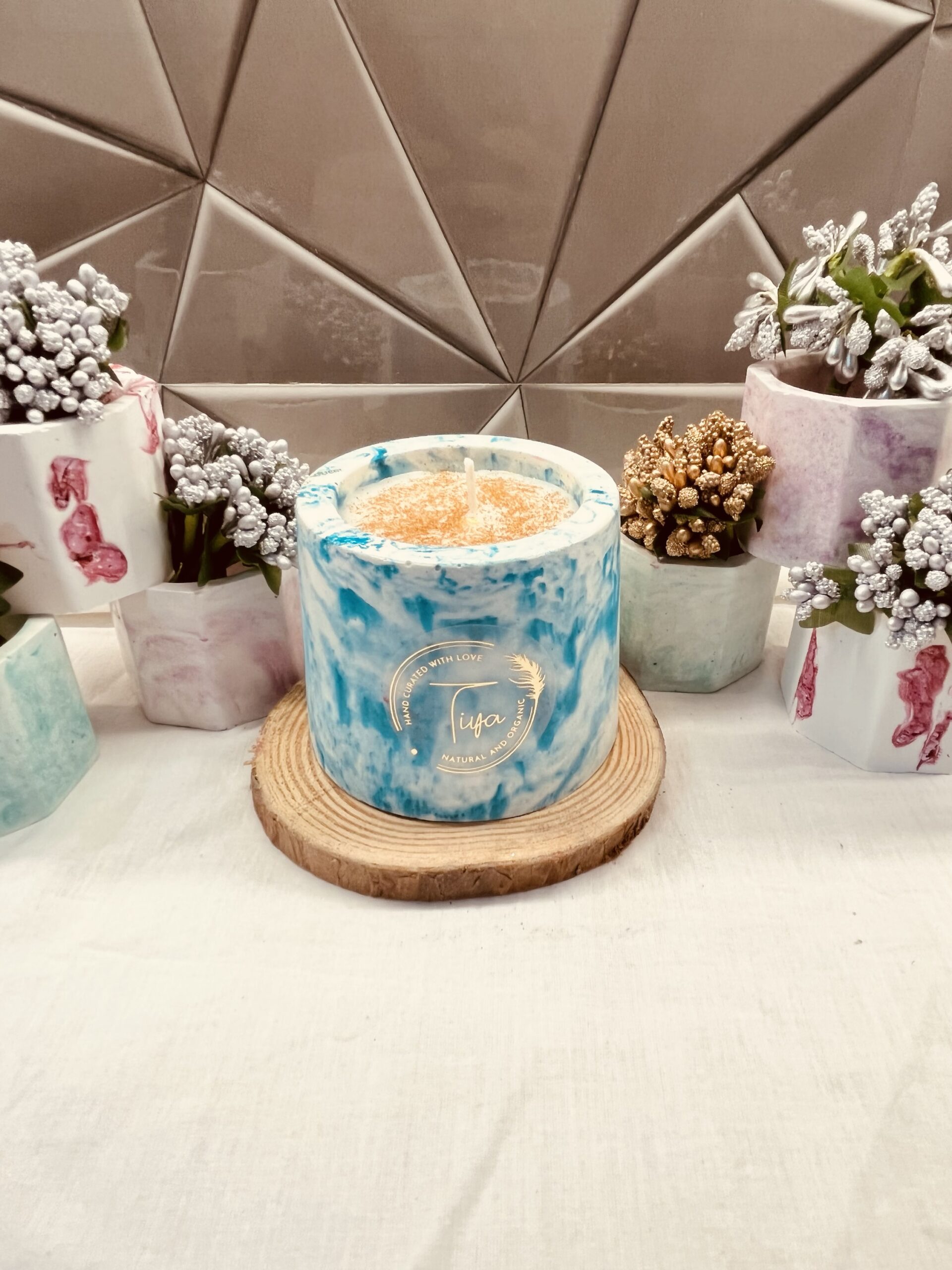 Table Top Jar Ceramic Candle - Big