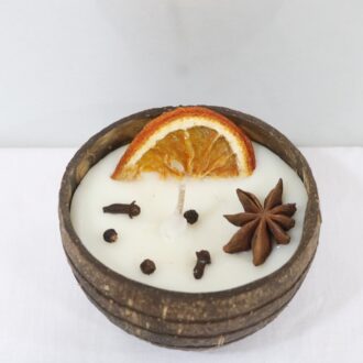 Spice Coconut Shell Candle