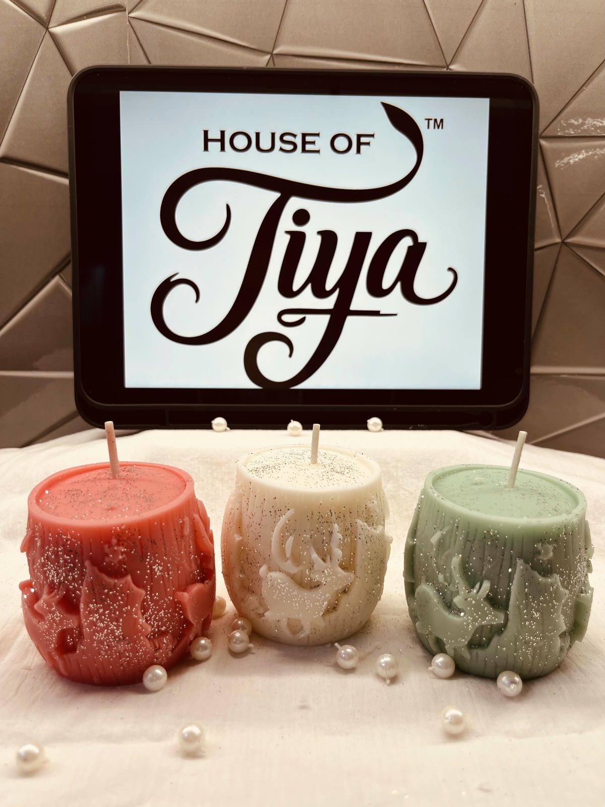 Enchanting Forest Pillars | CC012 | 155g Each | Christmas Collection