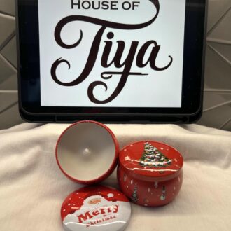 Merry Christmas Tin Jars | CC020 | 100g | White | Christmas Collection