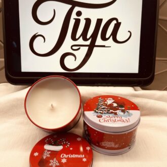 Merry Christmas Tin Jars | CC019 | 100g | White | Christmas Collection